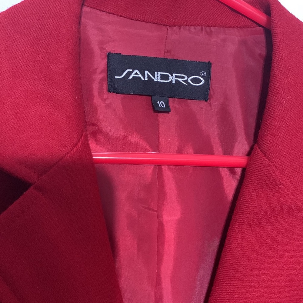 Sandro Red Wool Jacket - image 2